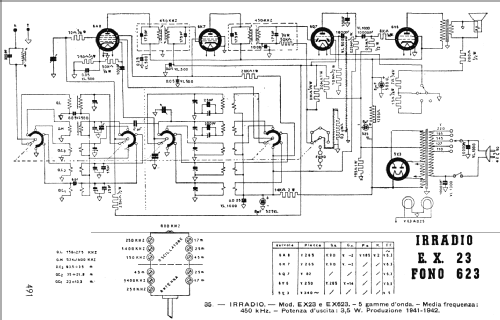 EX623 Fono; Irradio; Milano (ID = 258305) Radio