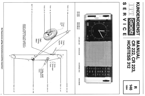 Clockradio CR223; ITT-Graetz (ID = 1306534) Radio