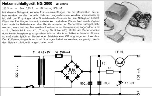 Netzgerät NG2000; ITT-Graetz (ID = 960005) Strom-V