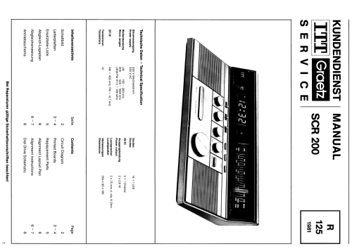 3 Band LED Clock Radio SCR200 Stereo; ITT-KB; Foots Cray, (ID = 2019130) Radio