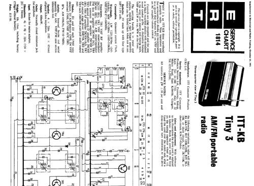 Tiny 3 ; ITT-KB; Foots Cray, (ID = 2294313) Radio