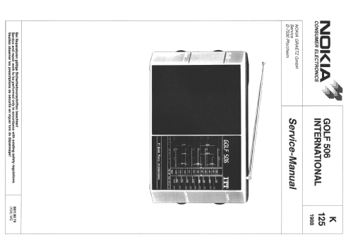 Golf 506 International 55162080; ITT Schaub-Lorenz (ID = 1079022) Radio