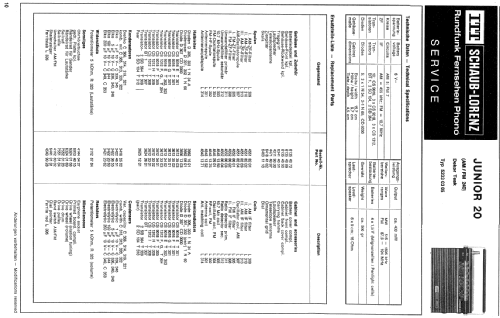 Junior 20 52330305; ITT Schaub-Lorenz (ID = 67647) Radio