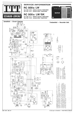 RC-500a; ITT Schaub-Lorenz (ID = 3101119) Radio