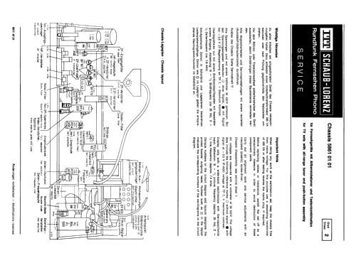 S/W Fernsehempfänger Chassis Ch= 5861 01 01; ITT Schaub-Lorenz (ID = 2435060) Television