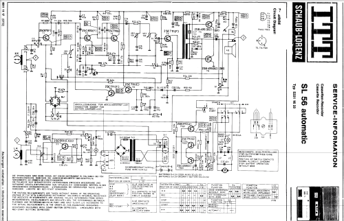 SL56 Automatic; ITT Schaub-Lorenz (ID = 465218) Ton-Bild