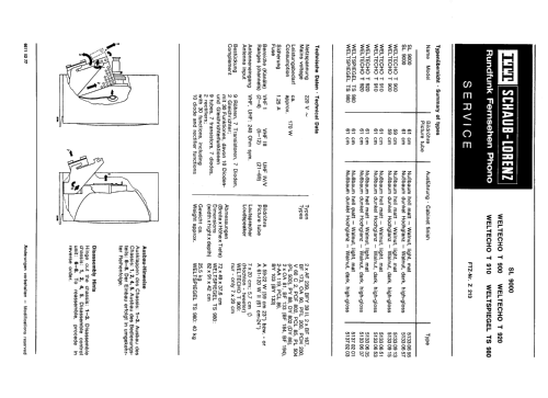 SL9000; ITT Schaub-Lorenz (ID = 2000482) Television