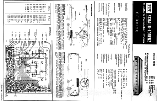 stereo 4000 Gehäuse: 52540101 / 52540103 / 52540105; Schaub und Schaub- (ID = 342185) Radio