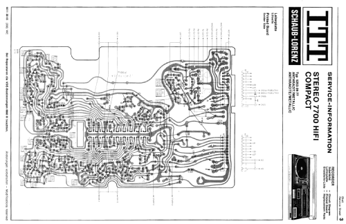 Stereo 7700 HiFi Compact ; ITT Schaub-Lorenz (ID = 2634528) Radio