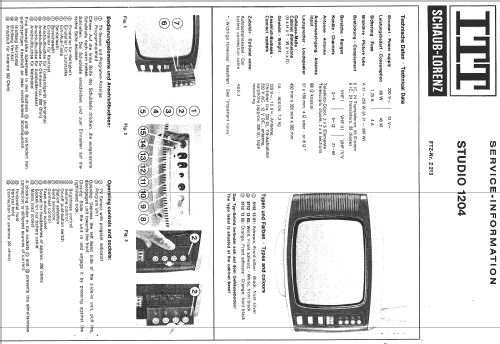 Studio 1204; ITT Schaub-Lorenz (ID = 1711506) Television