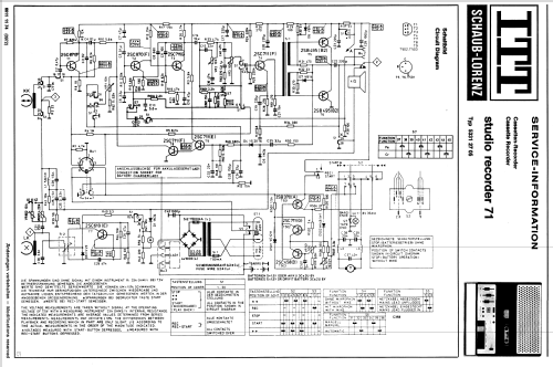 studio recorder 71; ITT Schaub-Lorenz (ID = 40859) R-Player