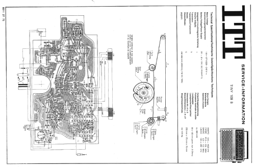 Tiny 4 Band Radio 109B ; ITT nicht Schaub, (ID = 395199) Radio