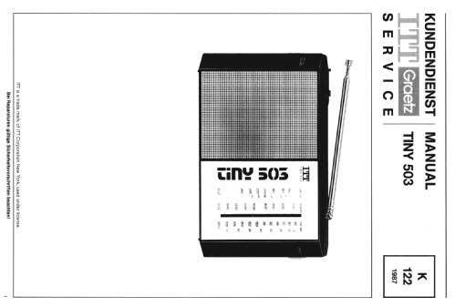 Tiny 503 5510 82 90; ITT Schaub-Lorenz (ID = 1076263) Radio