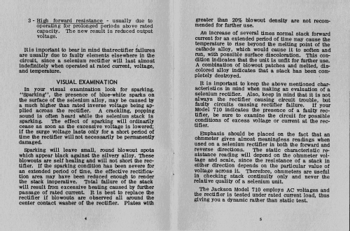 Selenium Rectifier Tester 710; Jackson The (ID = 2471618) Equipment
