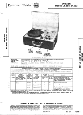 JP-200; Jackson Industries (ID = 3061498) Radio