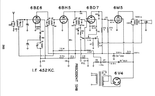 Precedent 534B; Precedent, brand of (ID = 2324179) Radio