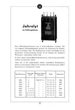 Elekrolytkondensator Jahrelyt; Jahre, Richard, (ID = 2771707) Bauteil