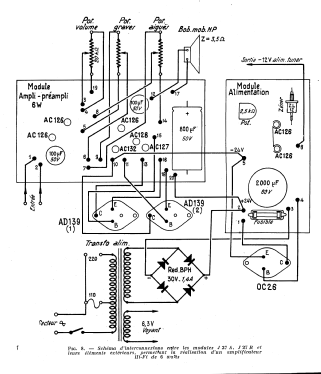 Module Amplificateur-Préamplificateur 6W J27A; Jason France; Paris (ID = 2755531) Ampl/Mixer