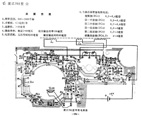 Dujiang 渡江 701; Jiangsu 江苏涟水无线电厂 (ID = 819958) Radio