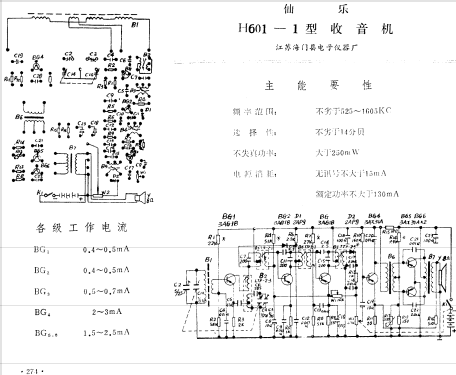 Xianyue 仙乐 H601-1; Jiangsu 江苏海门县电... (ID = 802607) Radio