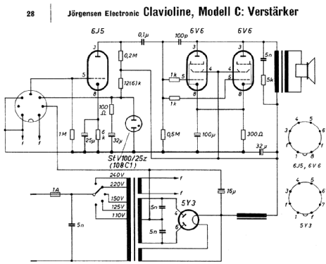 Clavioline C; Jörgensen Electronic (ID = 1697105) Musikinstrumente