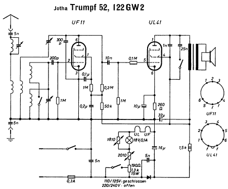 Trumpf 52 122GW2; Jotha-Radio, El.-App (ID = 1697263) Radio