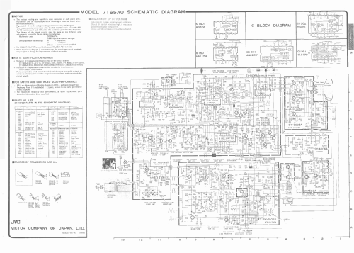 7165AU Ch= Y; JVC - Victor Company (ID = 931261) Television