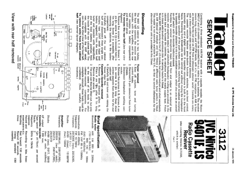 9401LF; JVC - Victor Company (ID = 2409461) Radio