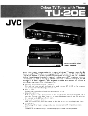 Colour TV Tuner TU-20E; JVC - Victor Company (ID = 3008818) Misc