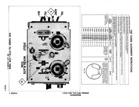 Delmonico Television 8PV-47U; JVC - Victor Company (ID = 2042075) Television