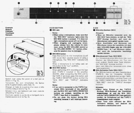 Stereo preamplifier P-E 33; JVC - Victor Company (ID = 1543998) Ampl/Mixer