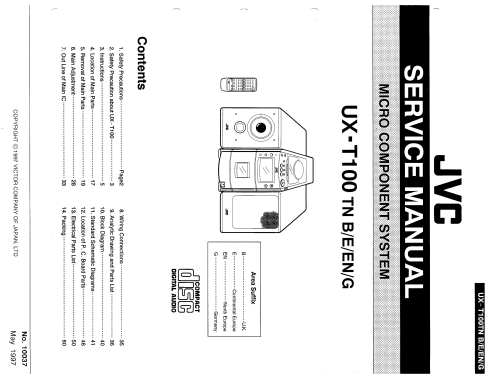 UX-T100TN; JVC - Victor Company (ID = 2478119) Radio