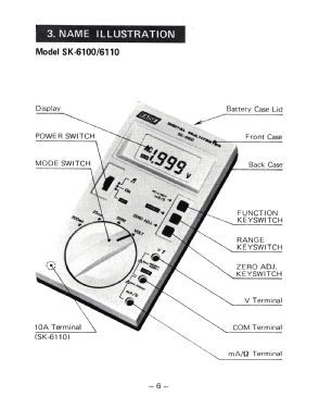 Digital Multitester SK-6100; Kaise Electric Works (ID = 2884029) Equipment