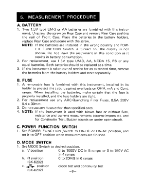 Digital Multitester SK-6202; Kaise Electric Works (ID = 2884089) Equipment