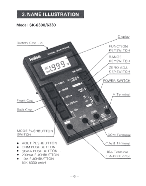 Digital Multitester SK-6440; Kaise Electric Works (ID = 2819248) Equipment