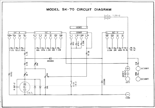 Volt-Ohm-Milliammeter SK-70; Kaise Electric Works (ID = 1759908) Equipment