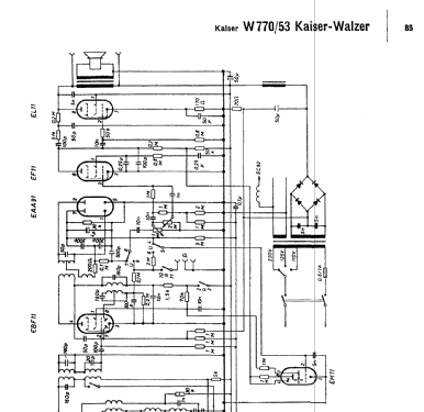 Kaiser-Walzer 53 W770; Kaiser KG, W. bzw. (ID = 56457) Radio