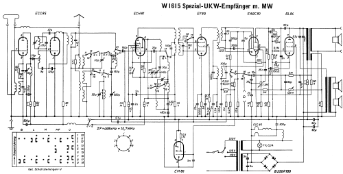 Spezial UKW-Empfänger mit MW W1615; Kaiser KG, W. bzw. (ID = 1716177) Radio