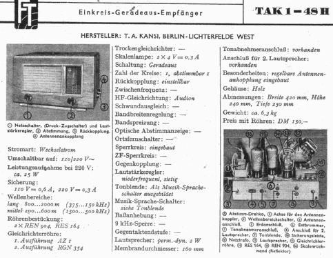 1-48H ; Kansi, T.A.; Berlin- (ID = 1177859) Radio