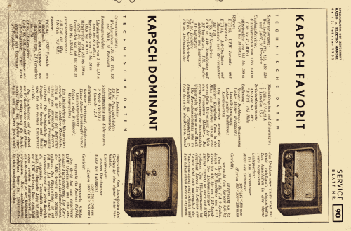 Favorit ; Kapsch & Söhne KS, (ID = 1895040) Radio