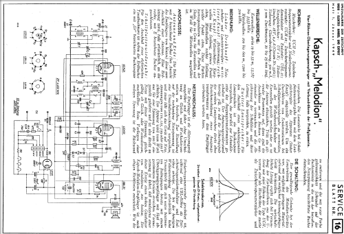 Melodion ; Kapsch & Söhne KS, (ID = 1773606) Radio