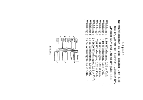 Pionier Lichtnetz-Dreiröhren-Schirmgitter-Fernempfänger Katalog Nr. 10080; Kapsch & Söhne KS, (ID = 340706) Radio