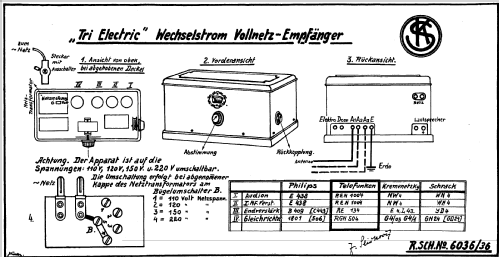 Tri-Electric-Wechselstrom Katalog Nr. 10050; Kapsch & Söhne KS, (ID = 727131) Radio