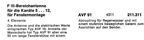 F 3 Bereichantenne AVF 91 BN 211.311; Kathrein; Rosenheim (ID = 1719727) Antenna