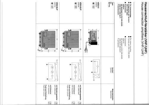 Hausanschluß-Verstärker VOS 61 BN 230050; Kathrein; Rosenheim (ID = 1740886) Ampl. HF