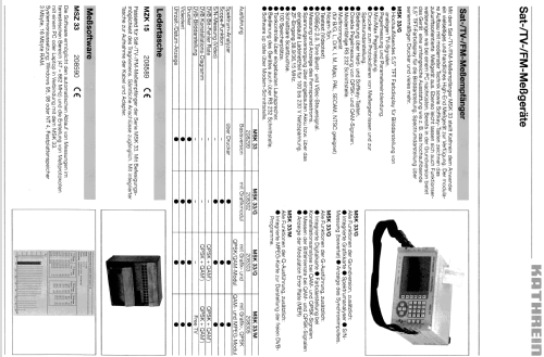 Sat-/TV-/FM-Meßempfänger MSK 33/G BN 208302; Kathrein; Rosenheim (ID = 1759028) Equipment