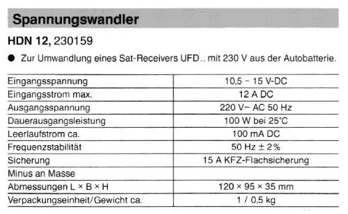 Spannungswandler HDN 12 BN 230159; Kathrein; Rosenheim (ID = 1735483) Power-S