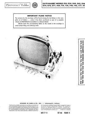 044 Ch= 253; Kaye-Halbert Corp,; (ID = 2959474) Télévision