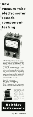 Vacuum Tube Electrometer 200; Keithley Instruments (ID = 2751827) Equipment