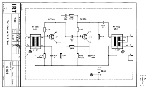 Schnurverstärker V80; Keller, Amandus; (ID = 444027) Ampl/Mixer